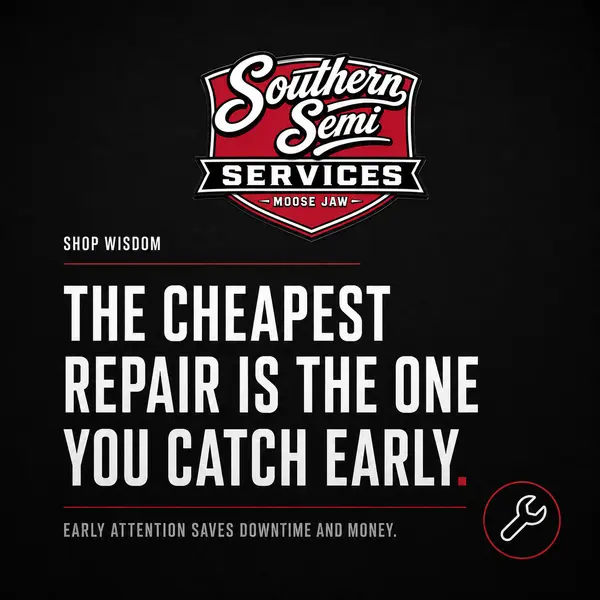 Southern Semi Shop Wisdom post — The cheapest repair is the one you catch early