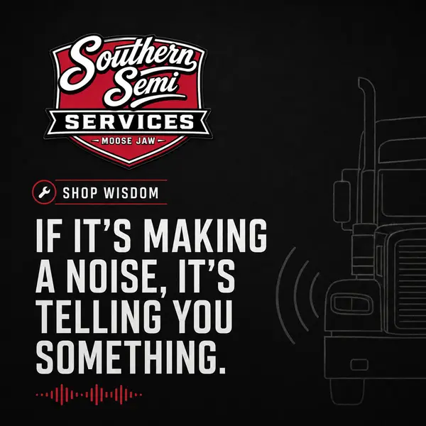 Southern Semi Shop Wisdom post — If it's making a noise, it's telling you something
